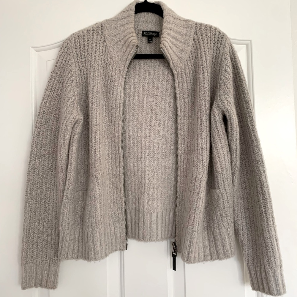 NWOT Topshop Gray Cardigan | Size 4